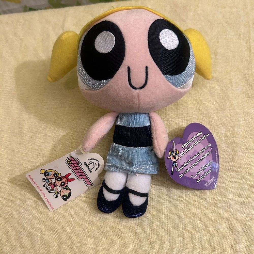 Vtg Powerpuff Girls BUBBLES PLUSH  NWT